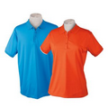 Men's or Ladies' Polo Shirt w/ Contrasting Open Hem Sleeve Trim - 25 Day Custom Overseas Express